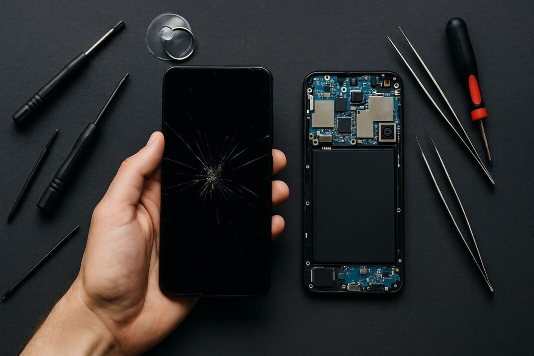 cellulare rotto riparare